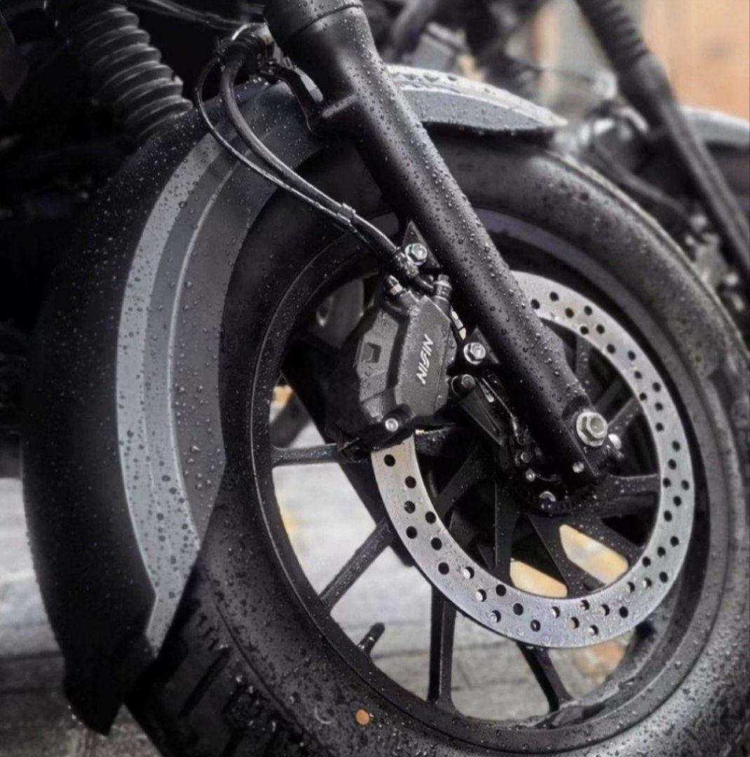 レブル 250 500 フロントフェンダー マッドガード フェアリング ブラック レブル 250 500 フロントフェンダー マッドガード フェアリング