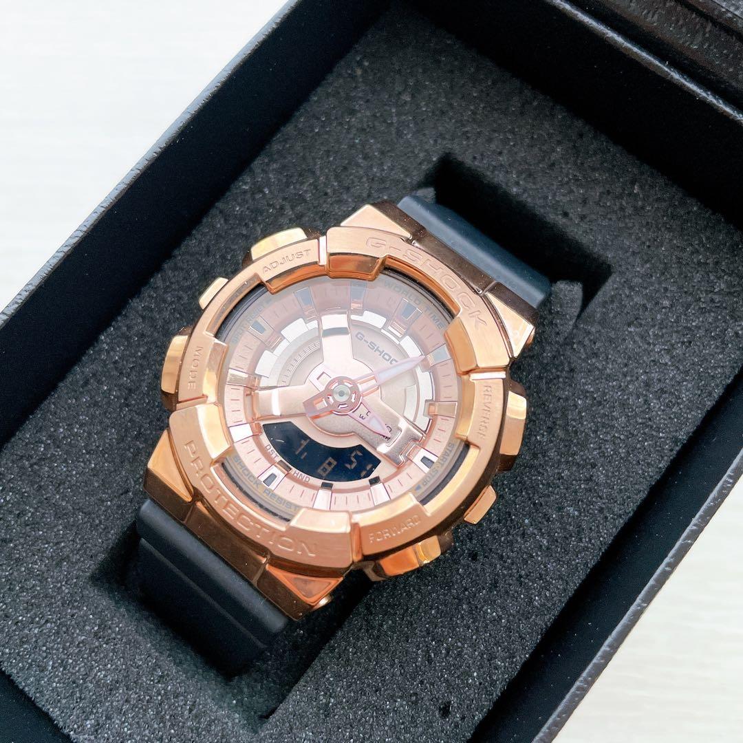 CASIO G-SHOCK GM-S110PG-1AJF ピンクゴールド 華やかなピンクゴールドが輝く小型の“G-SHOCK” | CASIO