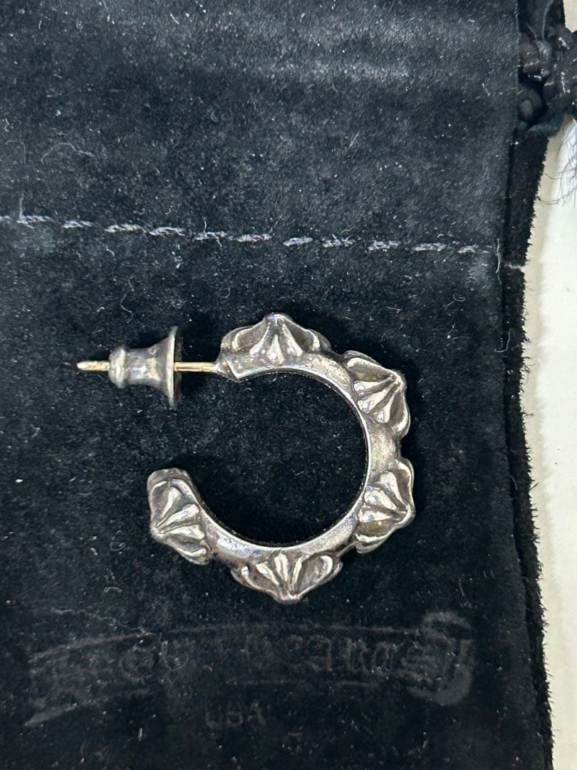 クロムハーツクロスバンドフープピアス(片耳用) 楽天市場】【CHROME HEARTS クロムハーツ】CH Cross Band Hoop Earring
