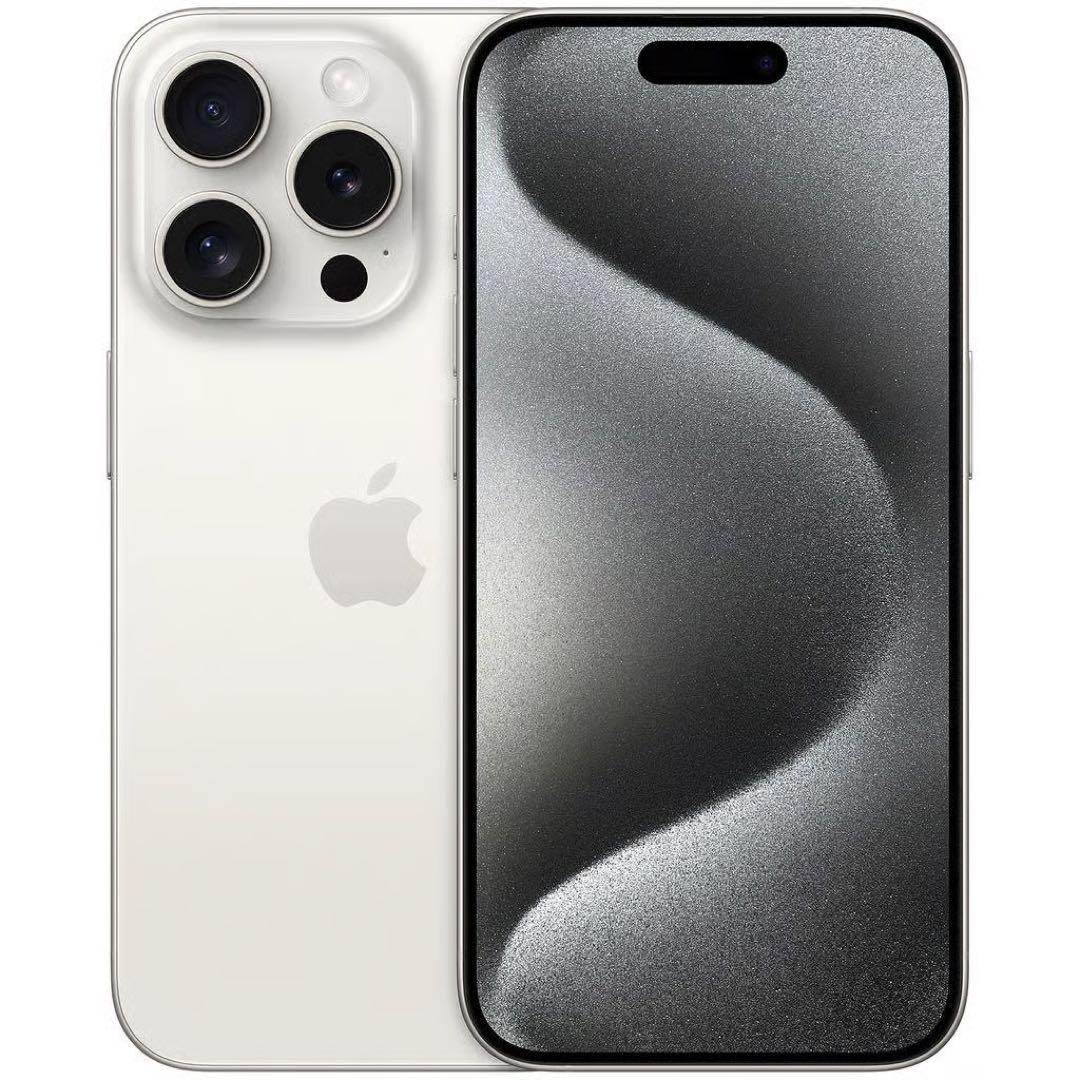 極美品 箱あり 純正付属品iPhone 15 Pro 512GB SIMフリー iPhone 15 Pro Max 512GB - ホワイトチタニウム（SIMフリー）[整備済